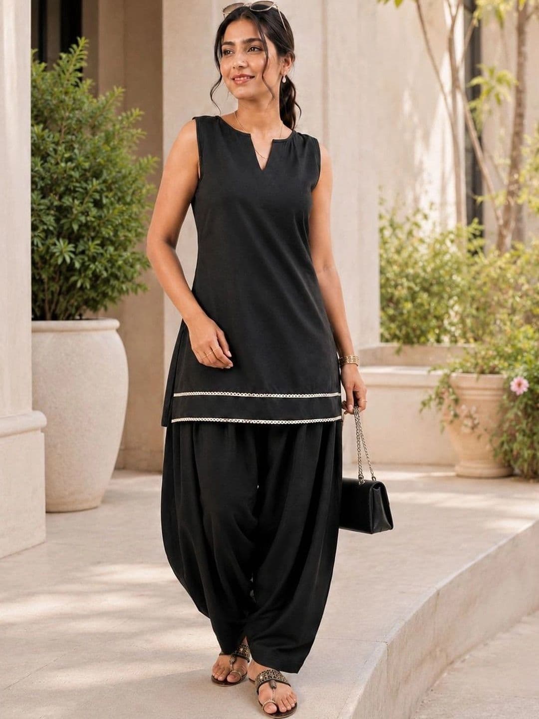 KALINI Women Regular Kurti with Patiala thumbnail 3