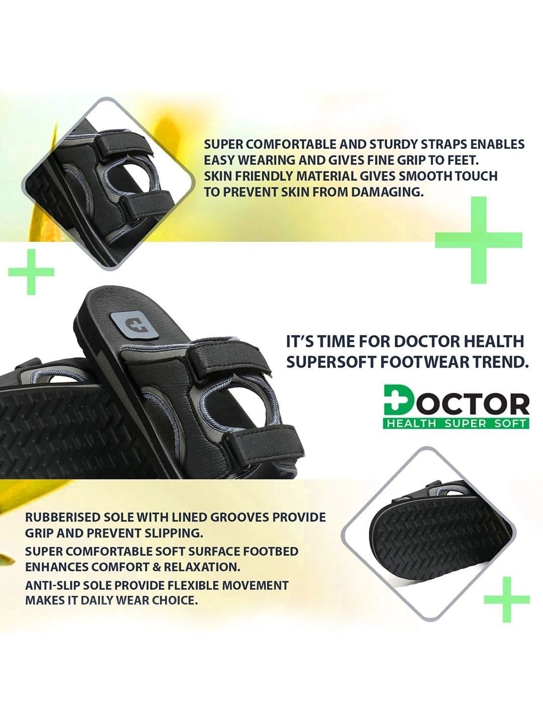DOCTOR HEALTH SUPER SOFT  Men Room Slippers thumbnail 6