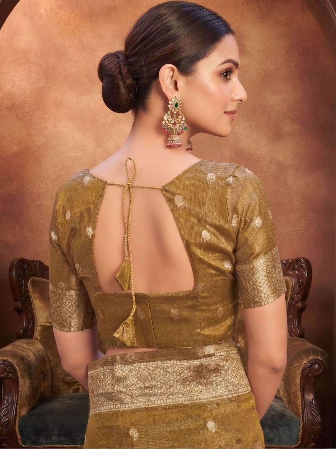 MONJOLIKA FASHION Woven Design Zari Silk Blend Designer Bomkai silk Saree thumbnail 3