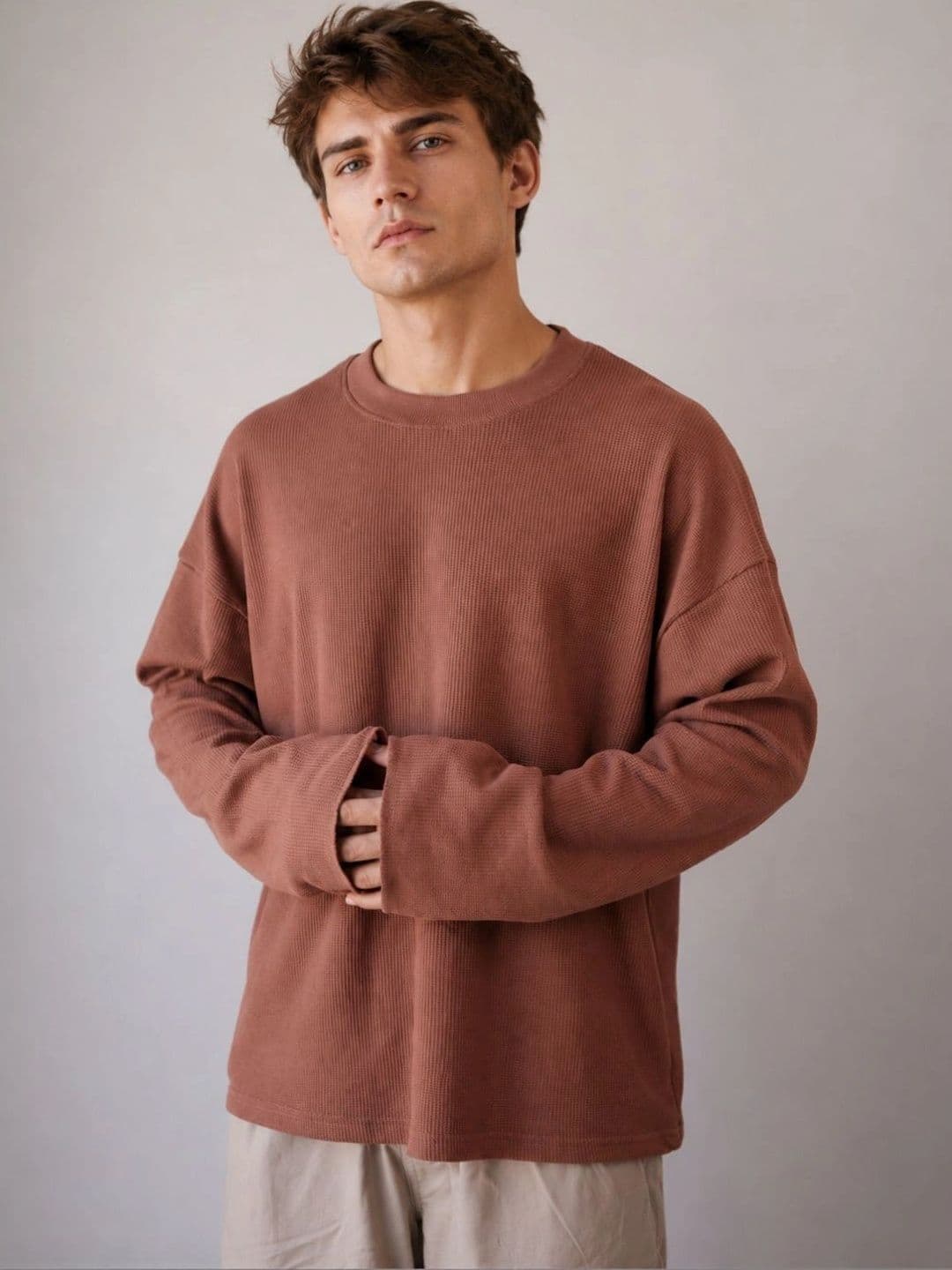 BRAHMOR Men Drop-Shoulder Sleeves Boxy T-shirt thumbnail 6