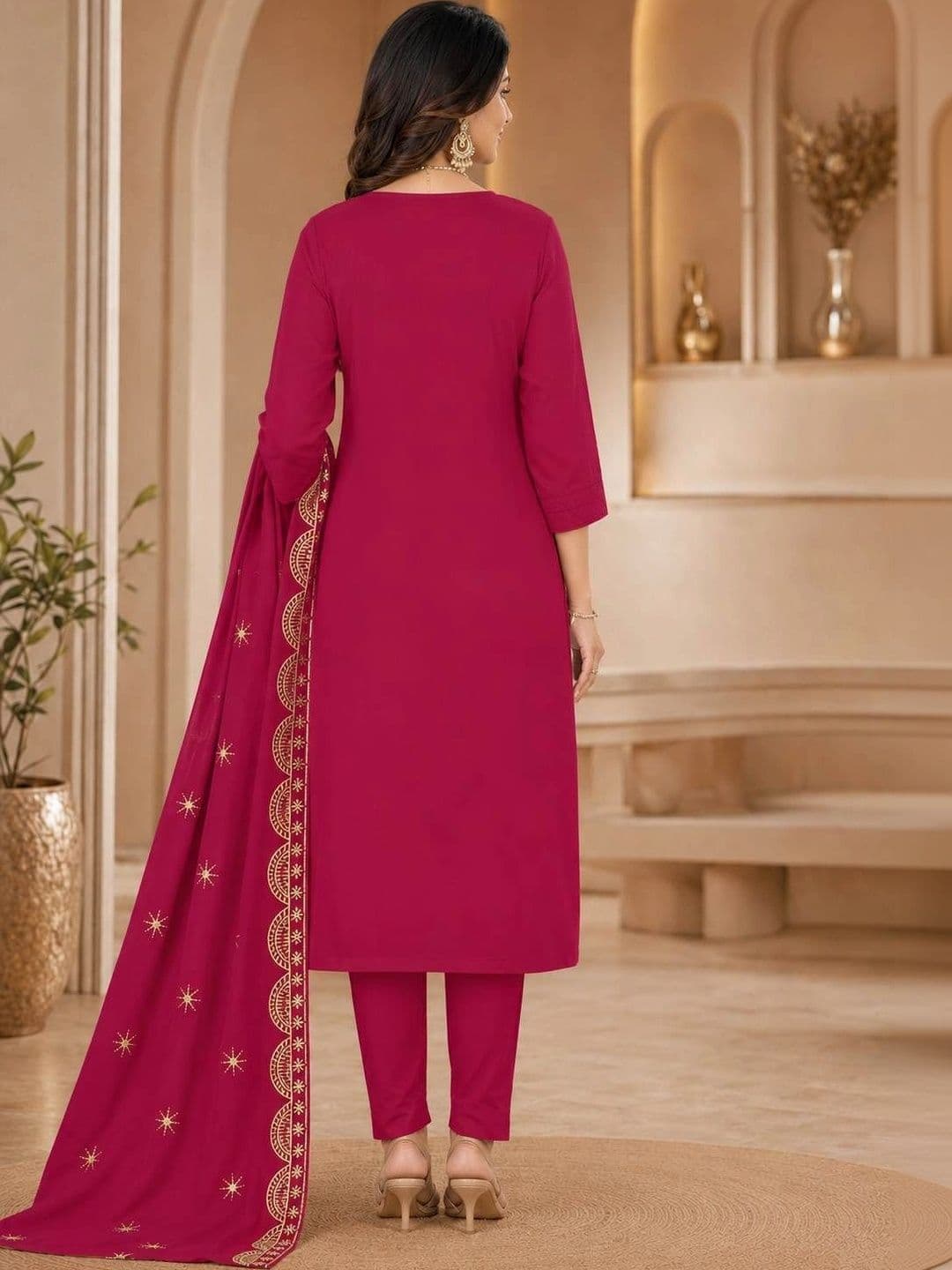BHAIRAV TEX Embroidered Unstitched Dress Material thumbnail 2