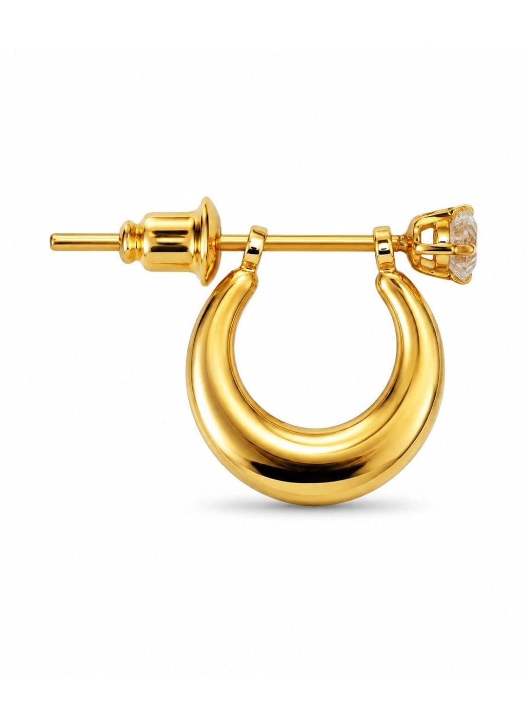 Adhvik Circular Half Hoop Earrings thumbnail 6