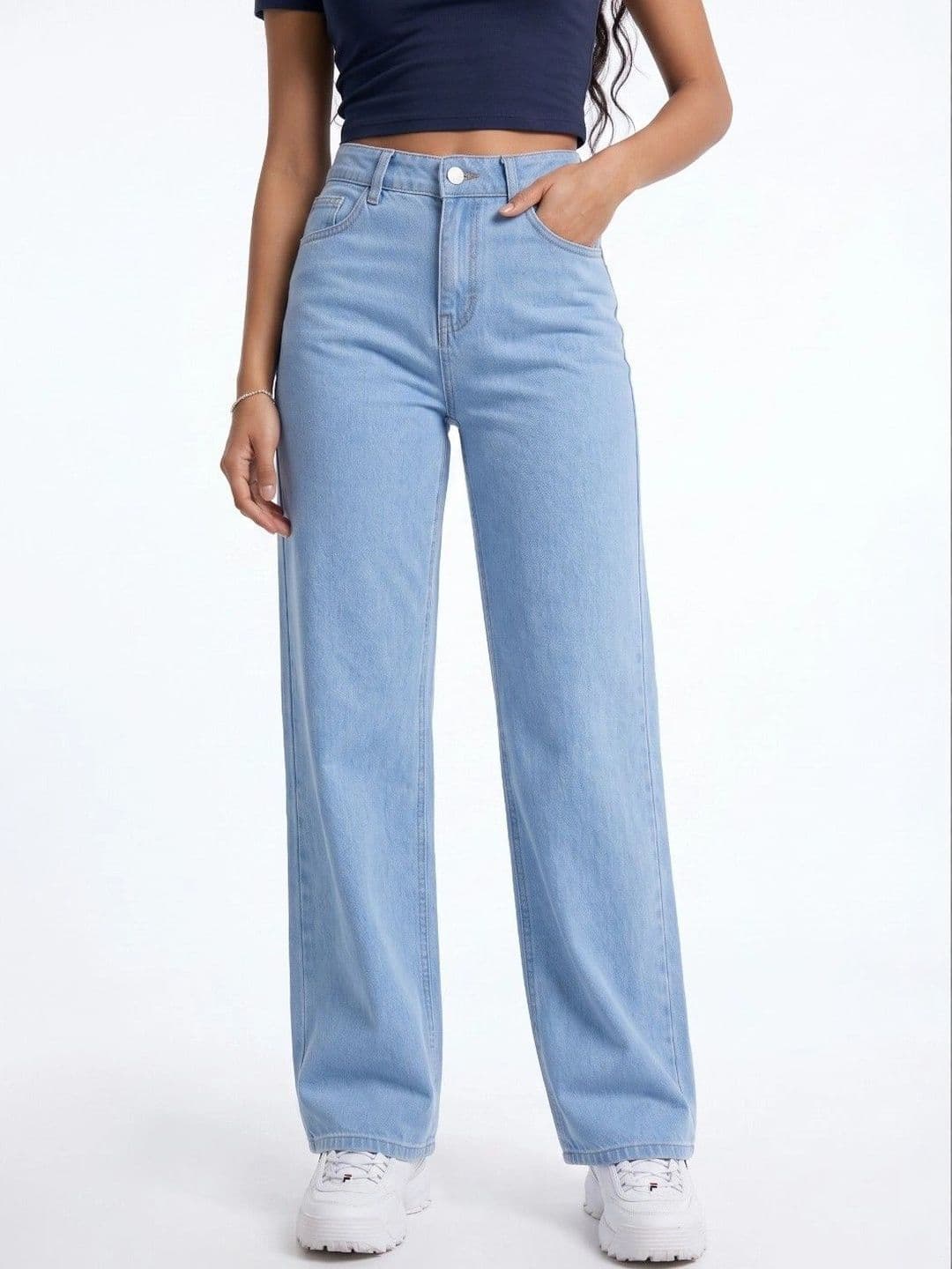 COMFITS Women Classic Relaxed Fit Mid-Rise Stretchable Jeans - view 1