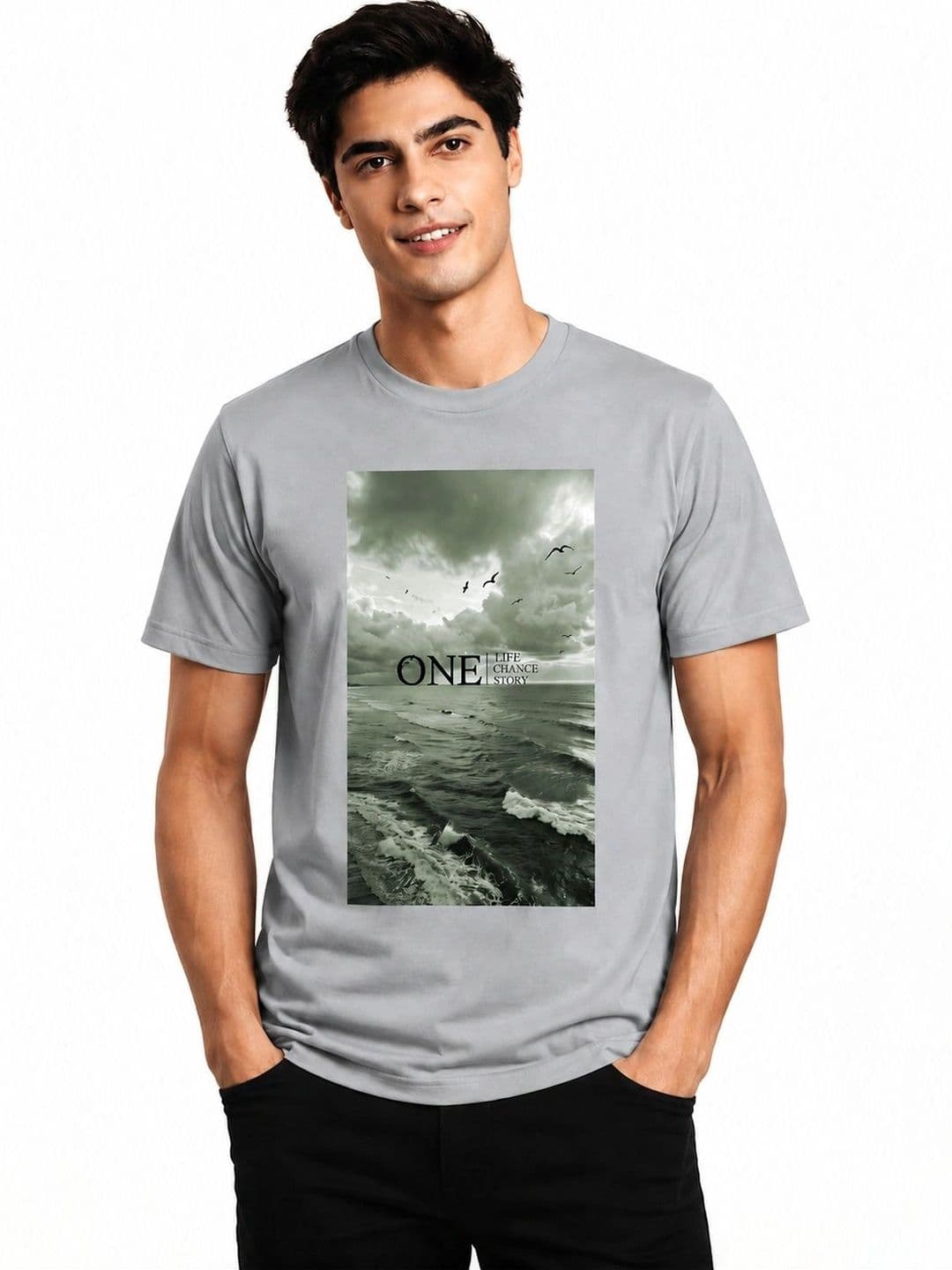 The Arth India Clothing Men Printed T-shirt thumbnail 4