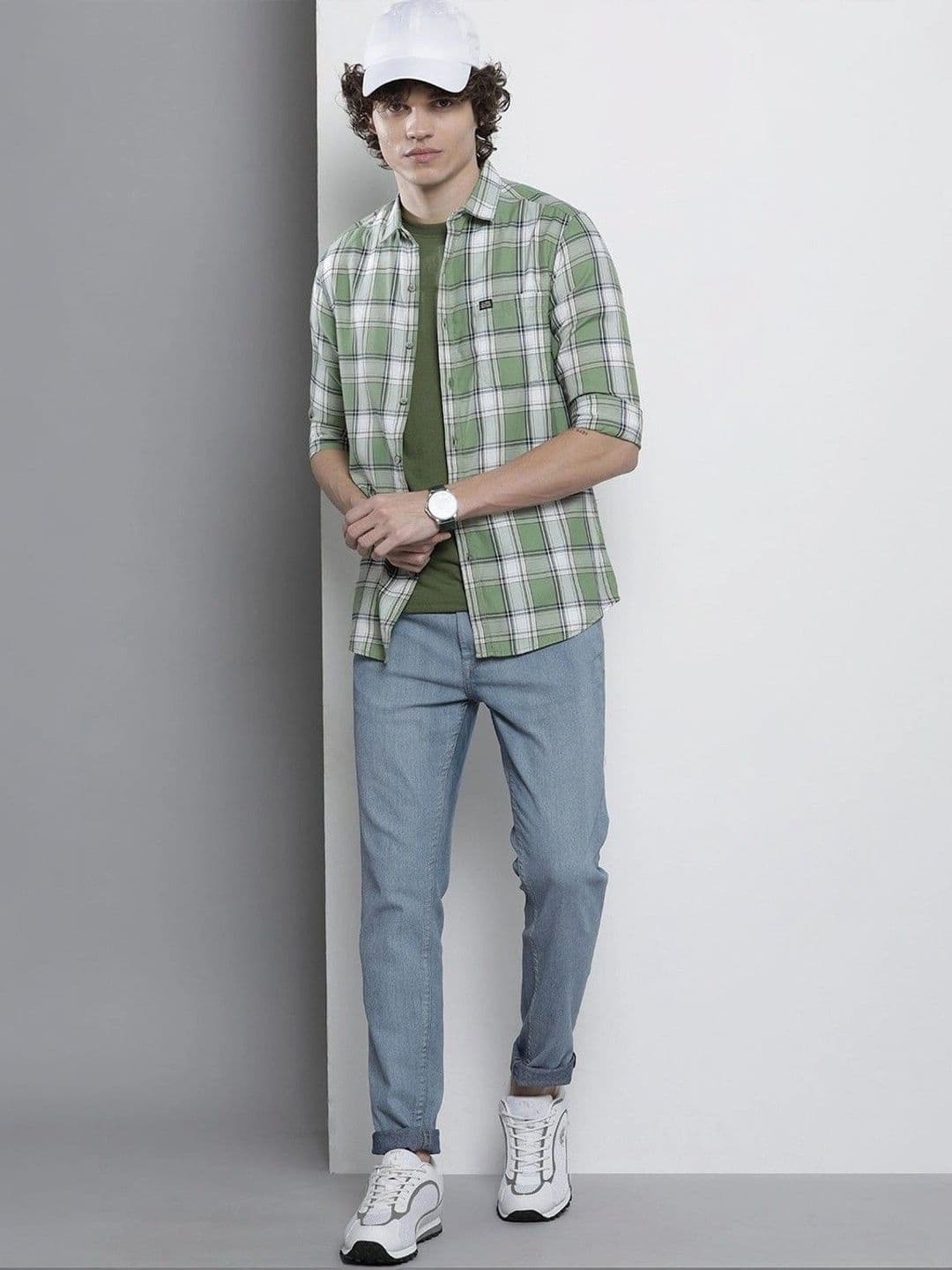 Studio-9 Men Classic Slim Fit Checked Casual Shirt thumbnail 6