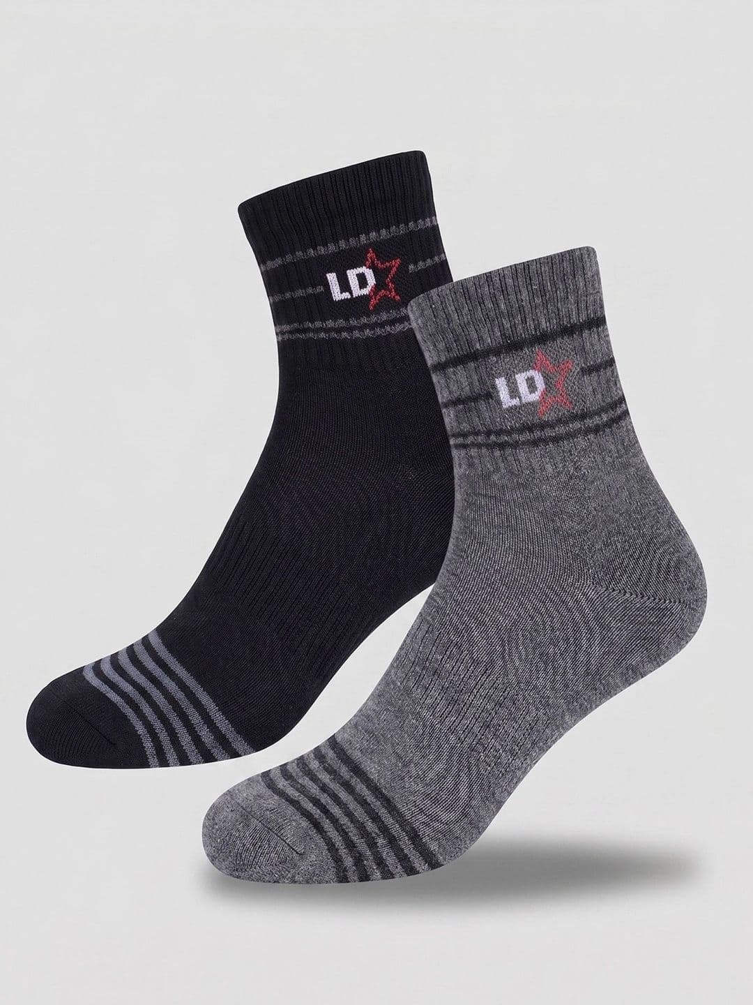 Moda Rapido Men Pack of 5 Cotton Striped Above Ankle Socks thumbnail 4