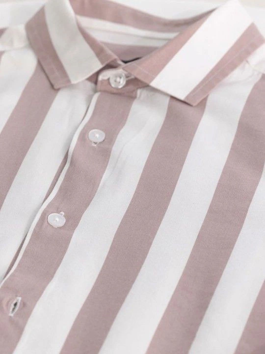 Studio-9 Men Classic Slim Fit Striped Casual Shirt thumbnail 6