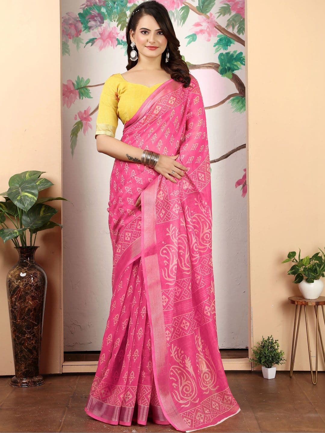 HERE&NOW Floral Saree - view 1