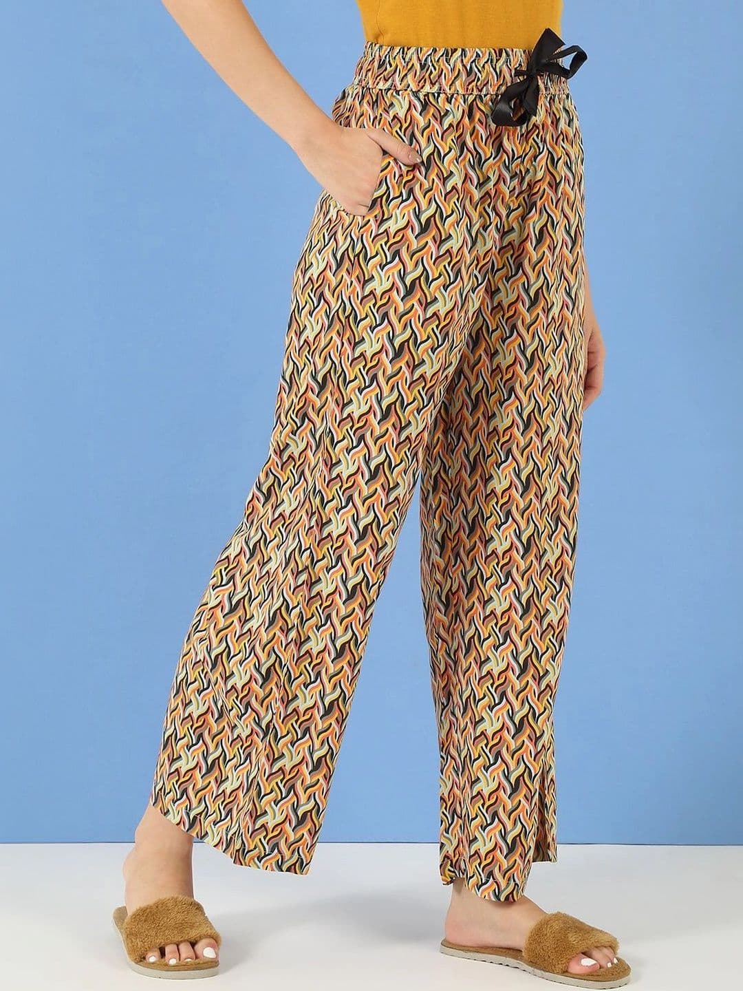 Sweet Dreams Women Printed Knitted Palazzos thumbnail 5