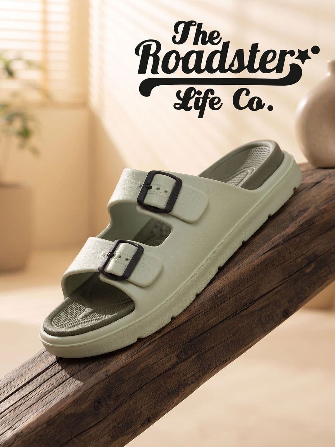 Roadster Men Adjustable Two-Strap Comfort Slide Sandals - view 1