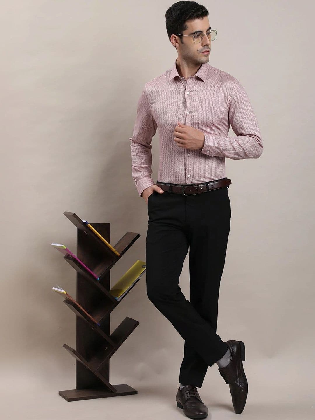 Turtle Men Standard Slim Fit Printed Formal Shirt thumbnail 5
