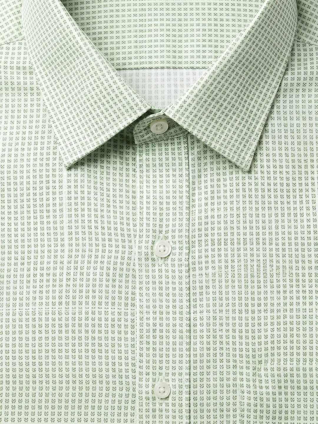 Turtle Men Standard Slim Fit Micro Checks Checked Formal Shirt thumbnail 2