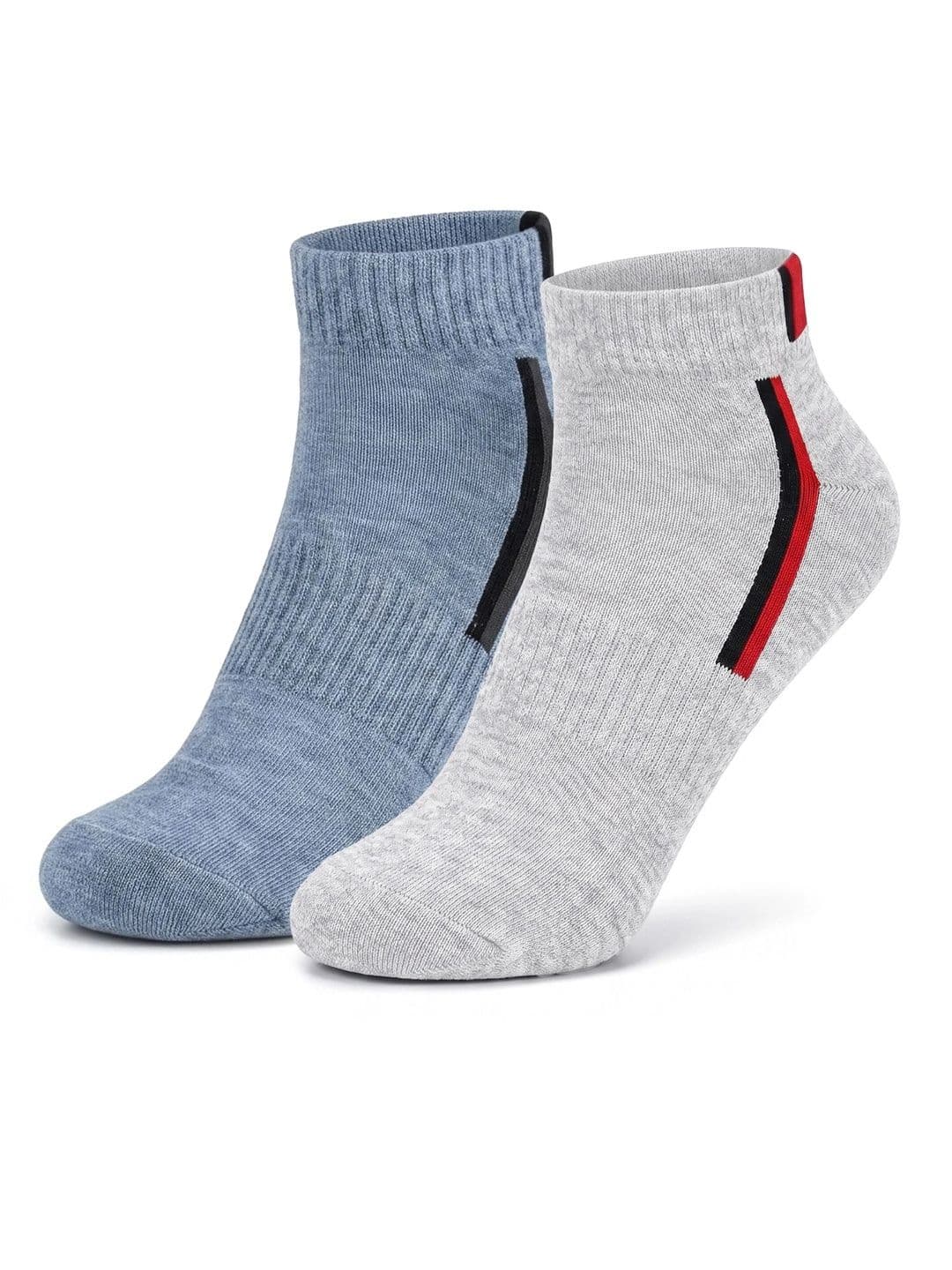 LOUIS STITCH Men Pack of 2 Cotton Assorted Patterned Ankle Length Socks - view 1
