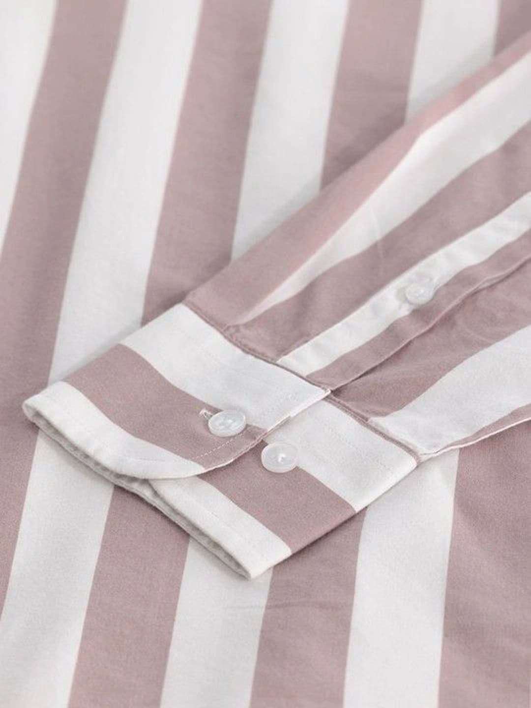 Studio-9 Men Classic Slim Fit Striped Casual Shirt thumbnail 2