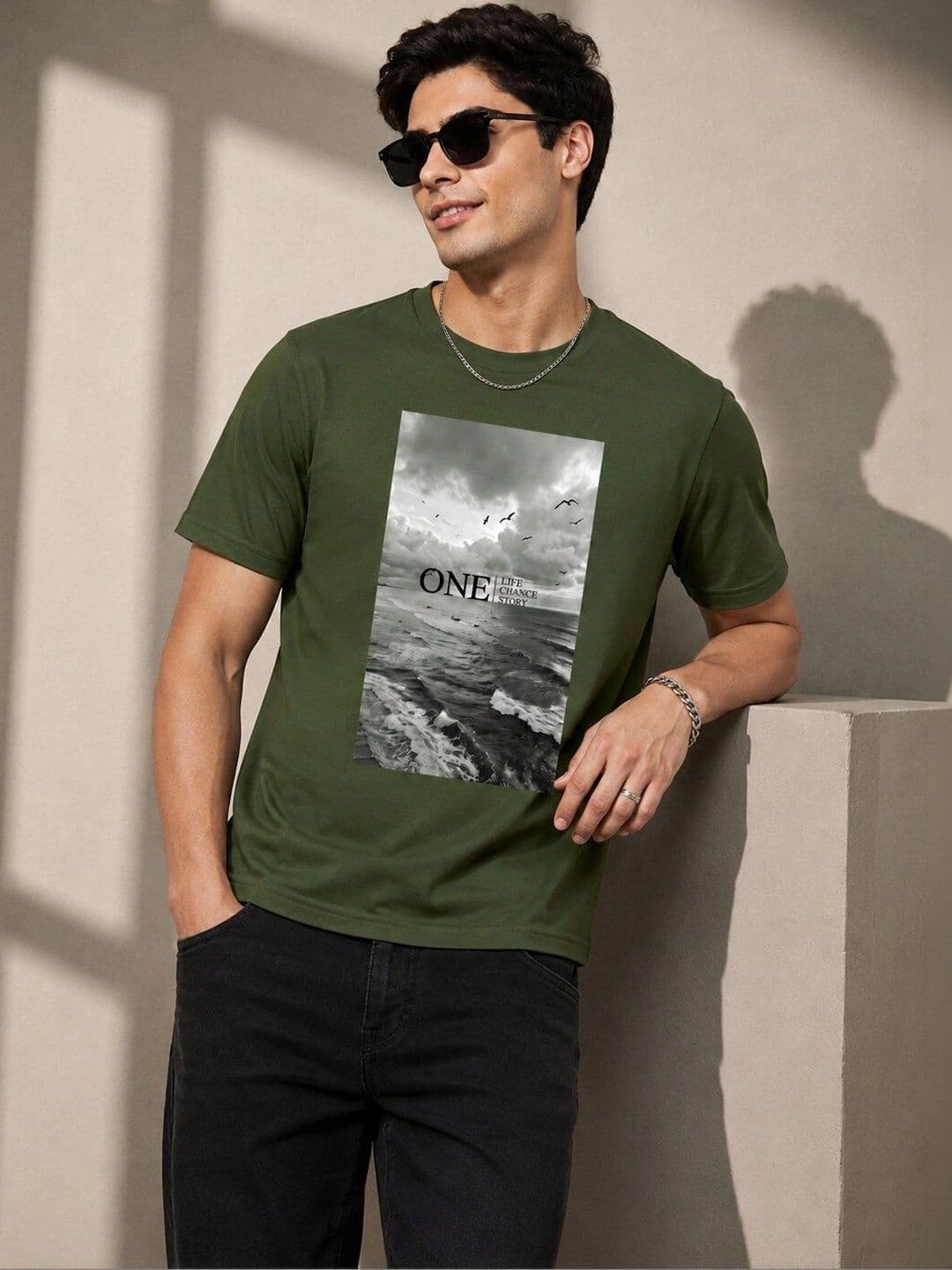 The Arth India Clothing Men Printed T-shirt thumbnail 6