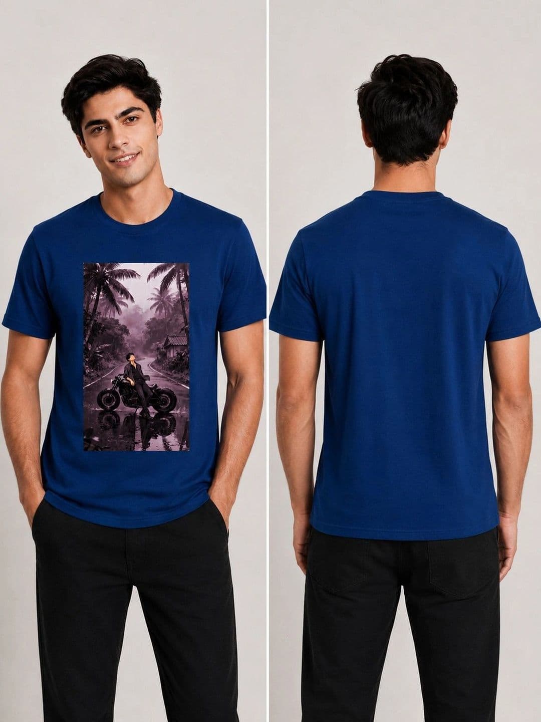 The Arth India Clothing Men Printed T-shirt thumbnail 3
