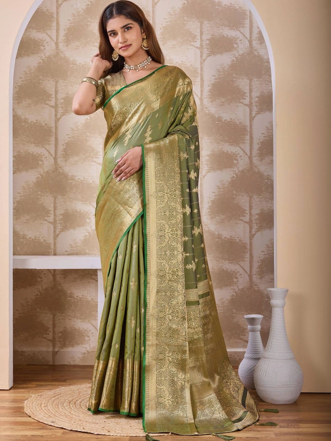 Maharanga Zari Art Silk Banarasi Saree - view 1