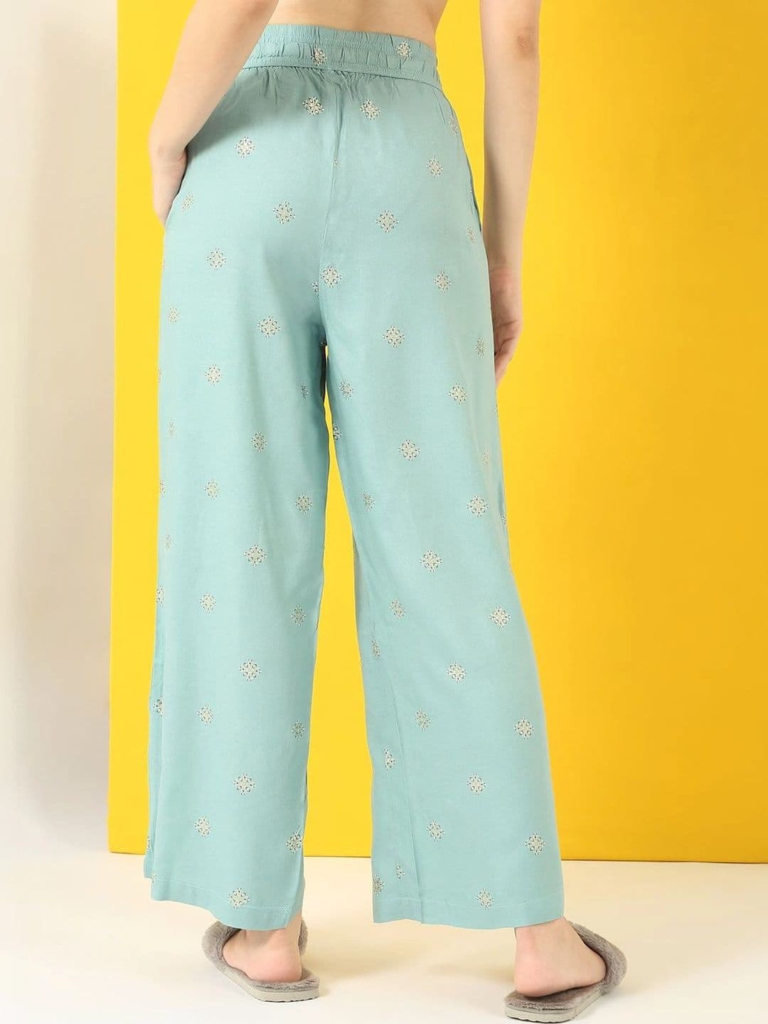 Sweet Dreams Women Ethnic Motifs Embroidered Knitted Ethnic Palazzos thumbnail 6