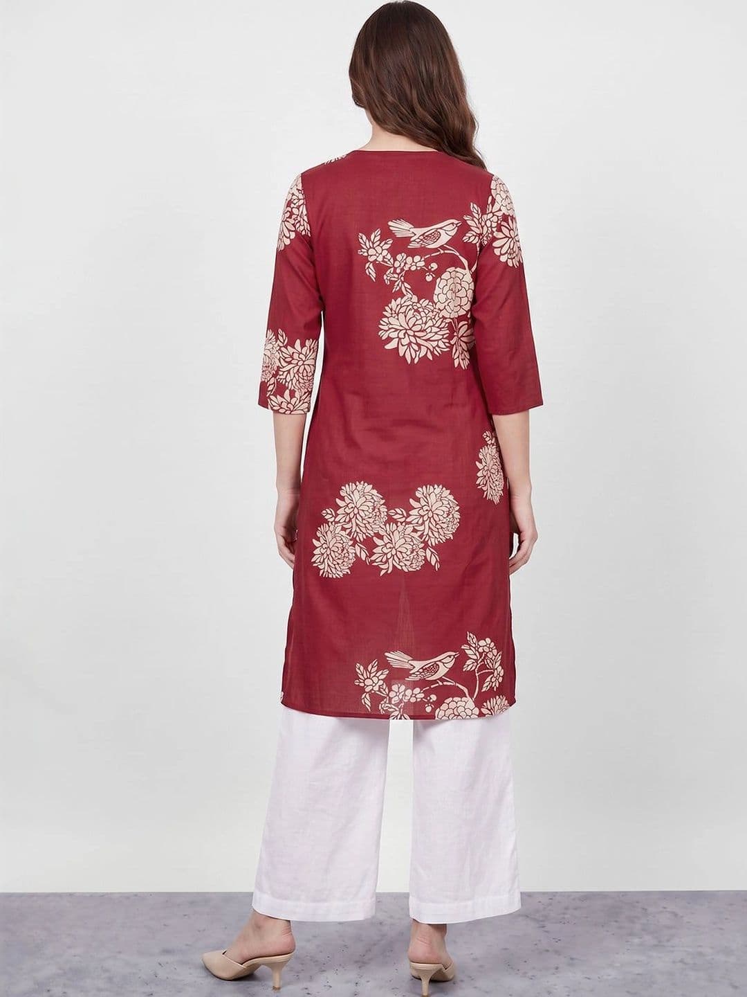 Melange by Lifestyle Women Floral Printed Floral Kurta thumbnail 5