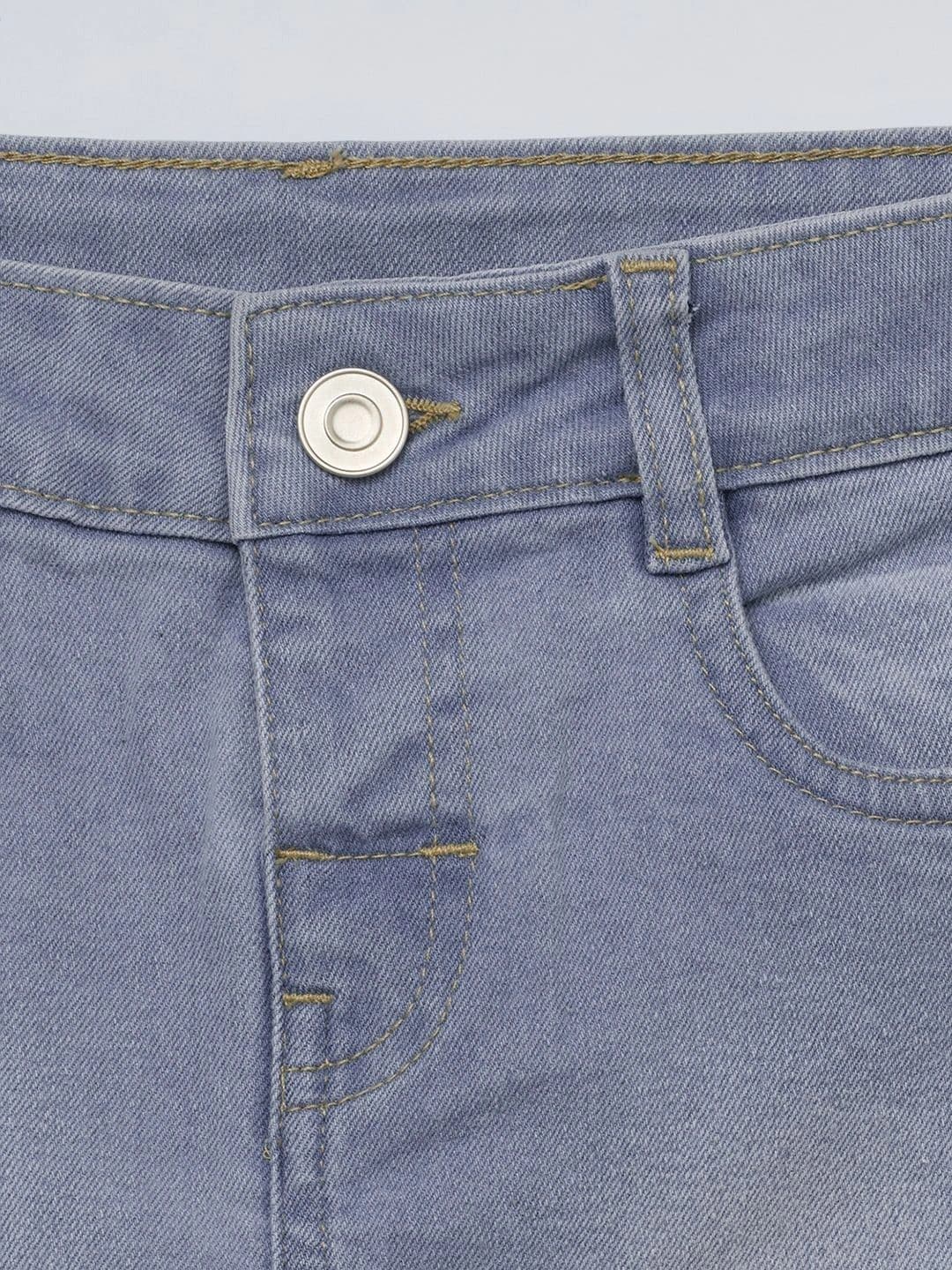 Pantaloons Junior Girls Cotton Mini Straight Skirt thumbnail 5