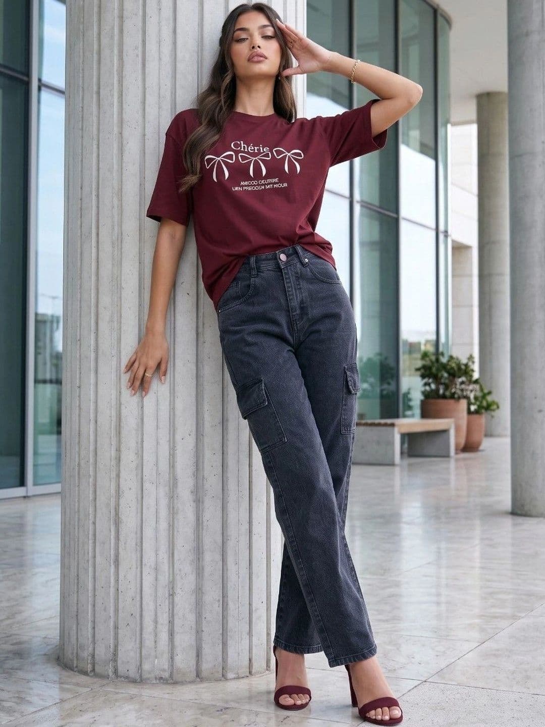 SZN Women Classic Relaxed Fit Mid-Rise Stretchable Jeans thumbnail 5