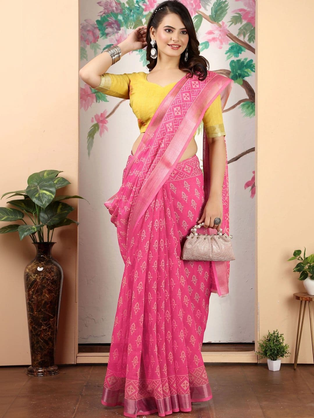 HERE&NOW Floral Saree thumbnail 6