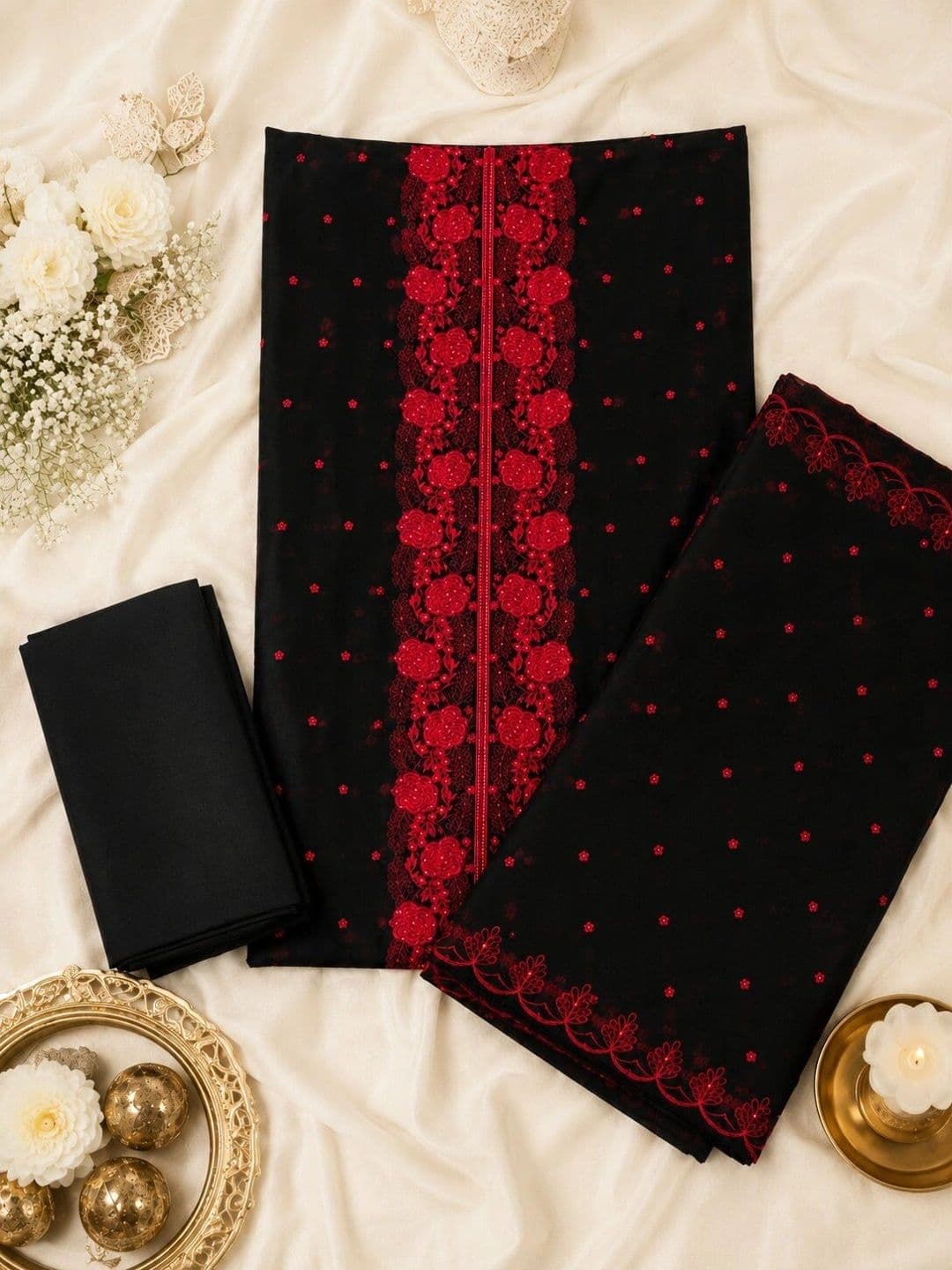 Krishna Tanna Embroidered Unstitched Dress Material - view 1