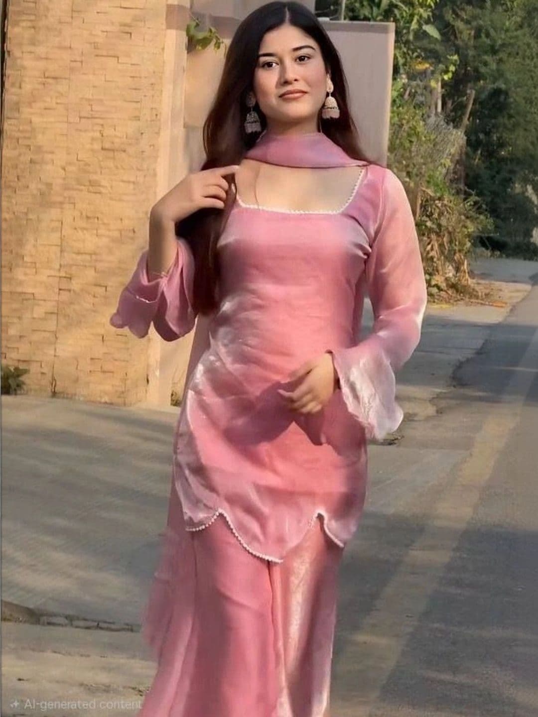 niva fashion Women Regular Kurta with Palazzos & With Dupatta thumbnail 2