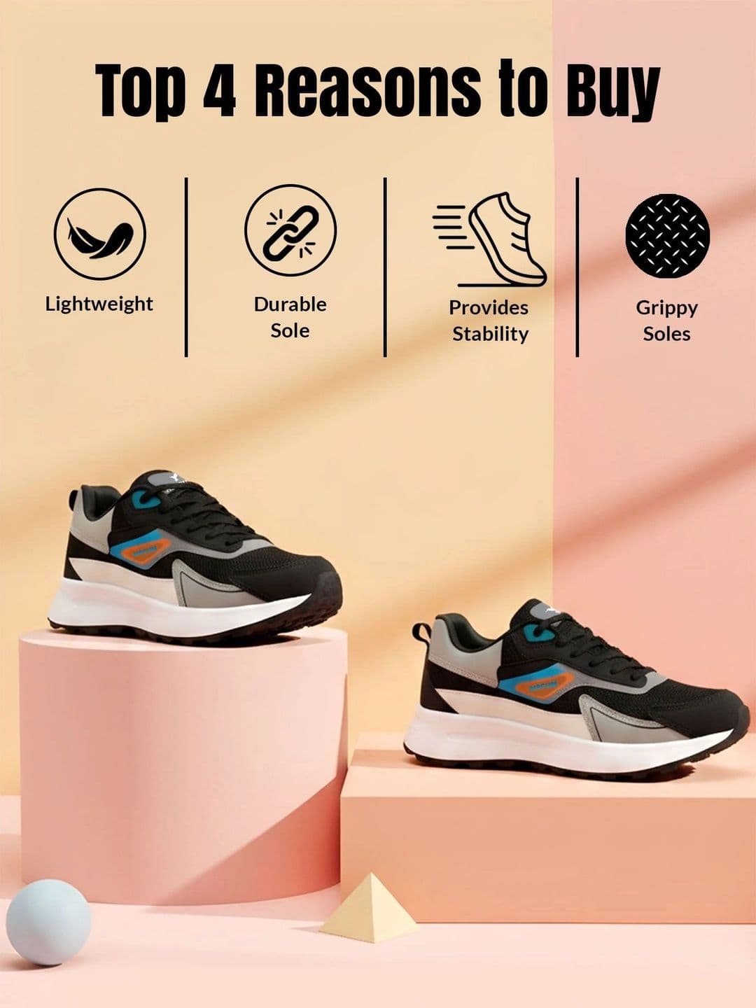Aircum Men Mesh Running Non-Marking Shoes thumbnail 5