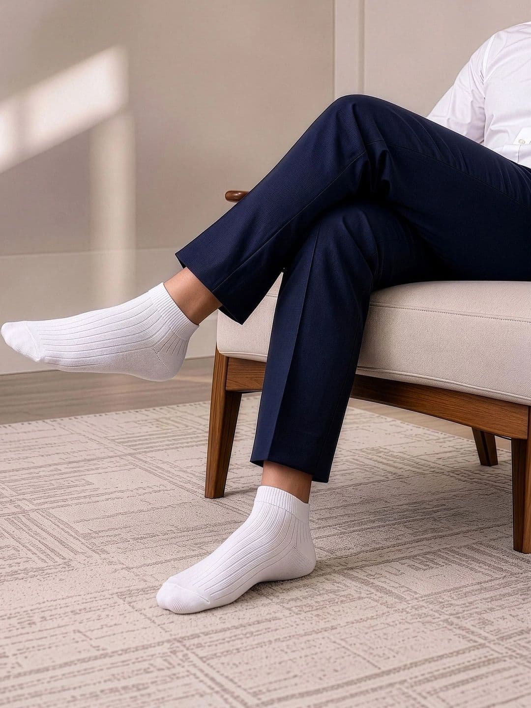 LOUIS STITCH Men Pack of 3 Cotton Assorted Patterned Ankle Length Socks thumbnail 3