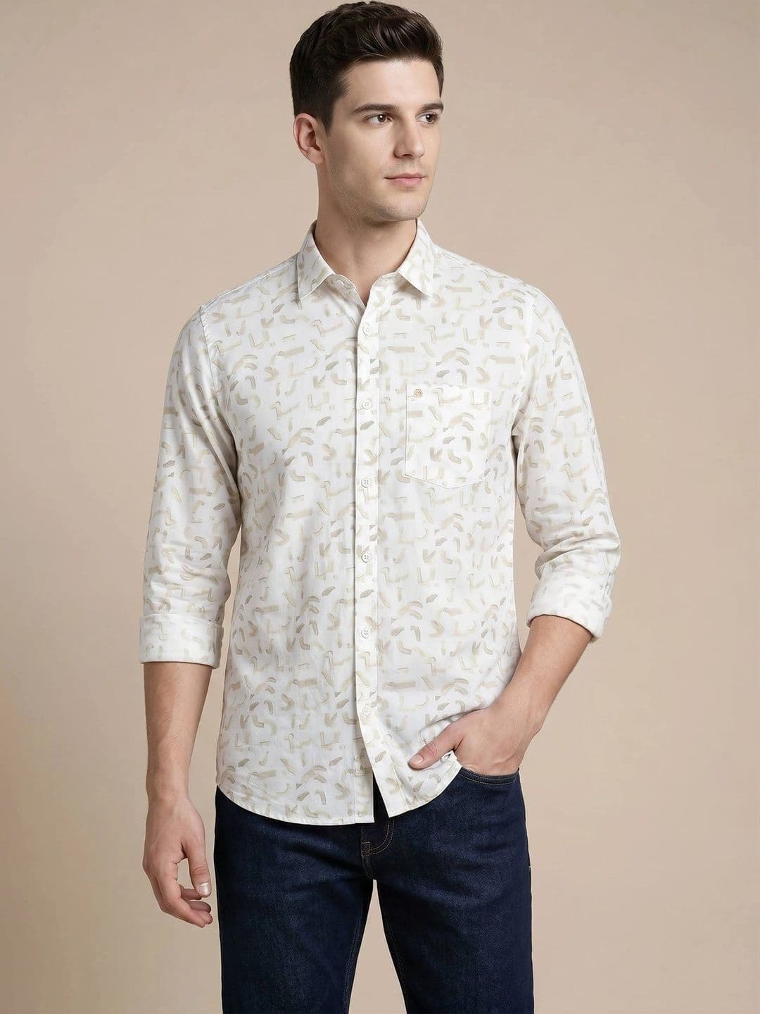 Turtle Men Relaxed Slim Fit Printed Casual Shirt - view 1