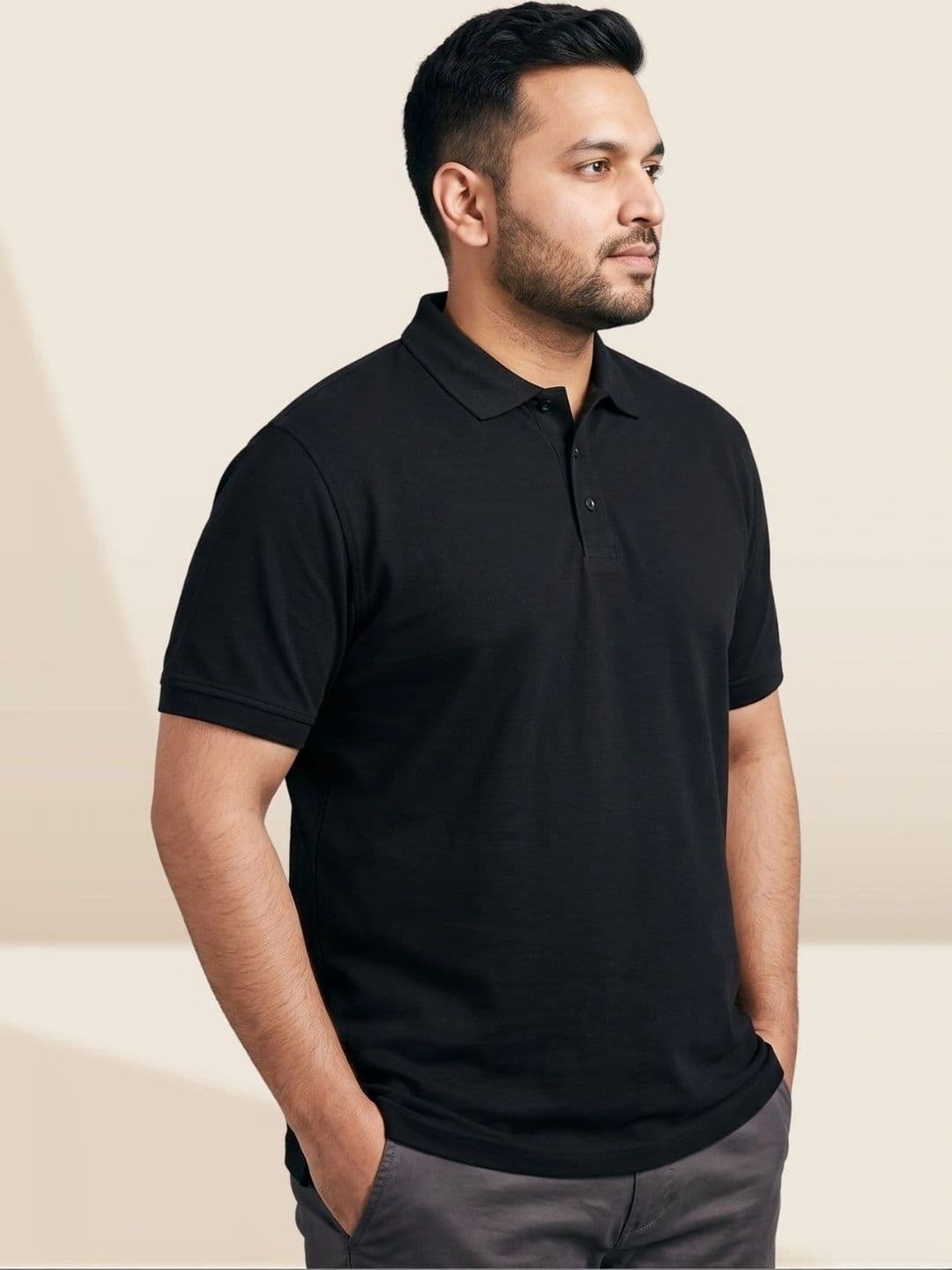 R.Code by The Roadster Life Co. Men Polo Collar Pure Cotton Blend T-shirt thumbnail 2