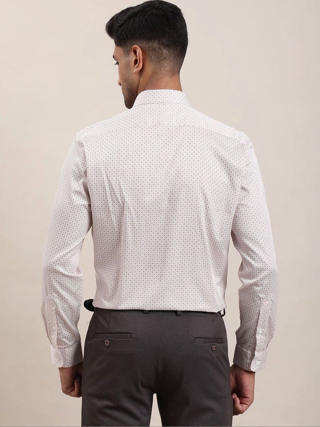 Turtle Men Standard Slim Fit Printed Formal Shirt thumbnail 3