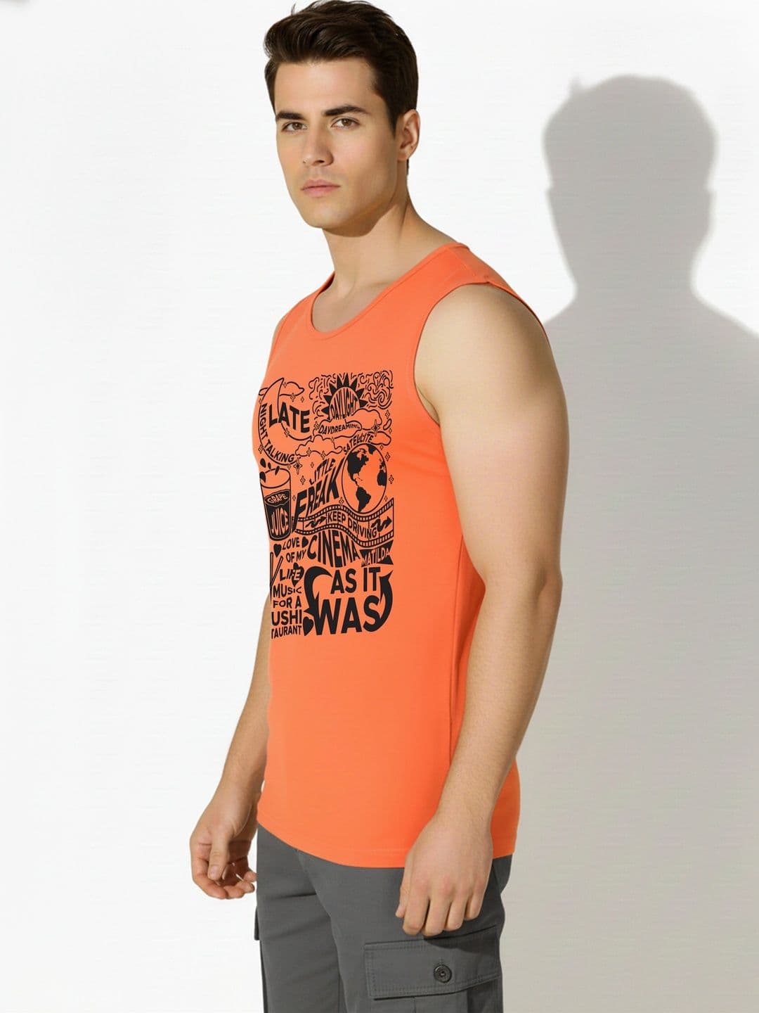 SKY HARBOAR Men Typography  Pack Of 2 Printed T-shirt thumbnail 2