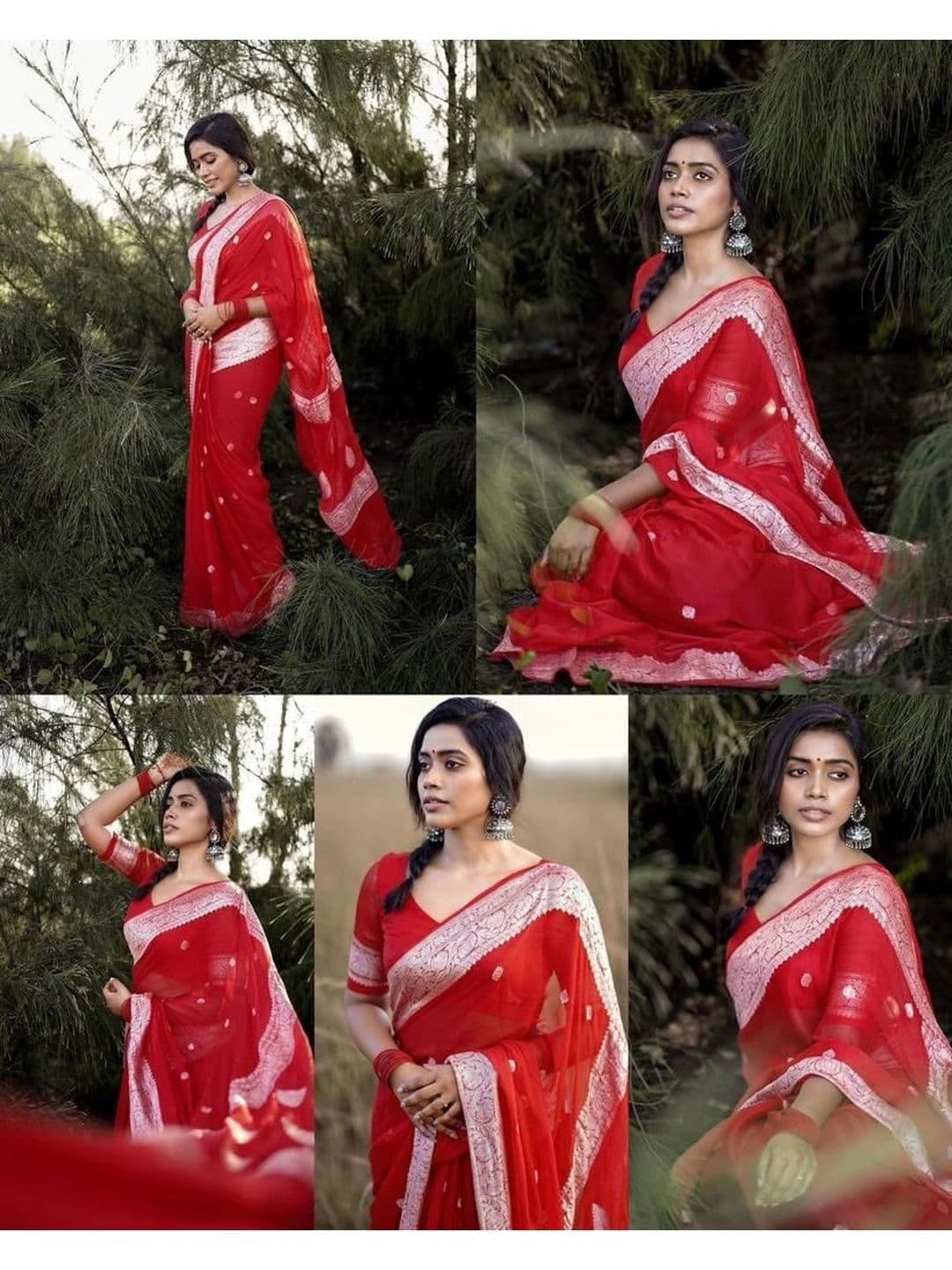 Mitera Woven Design Zari Silk Blend Banarasi Saree thumbnail 2