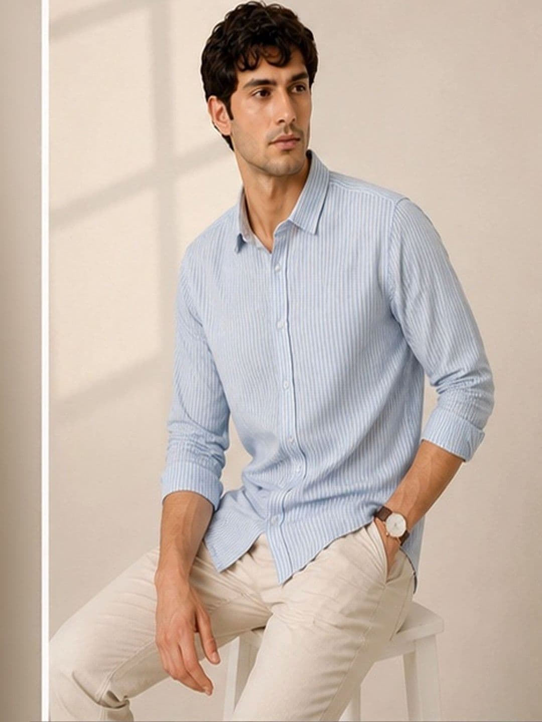 Mast & Harbour Men Classic Striped Casual Shirt thumbnail 3