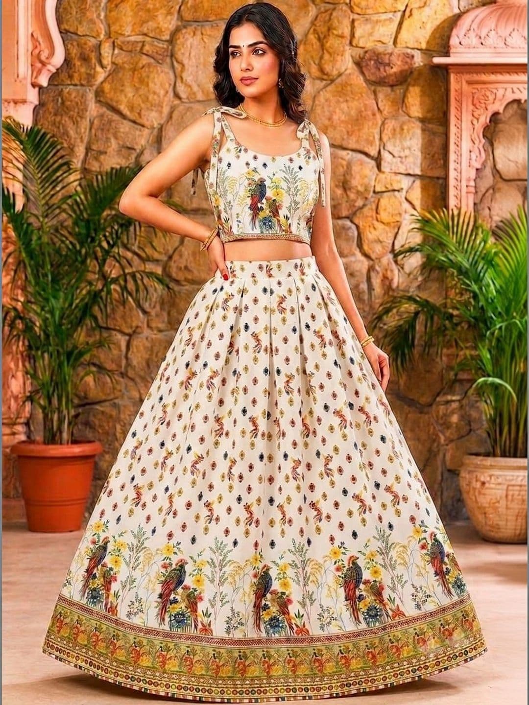 JK STORES Printed Ready to Wear Lehenga & - view 1