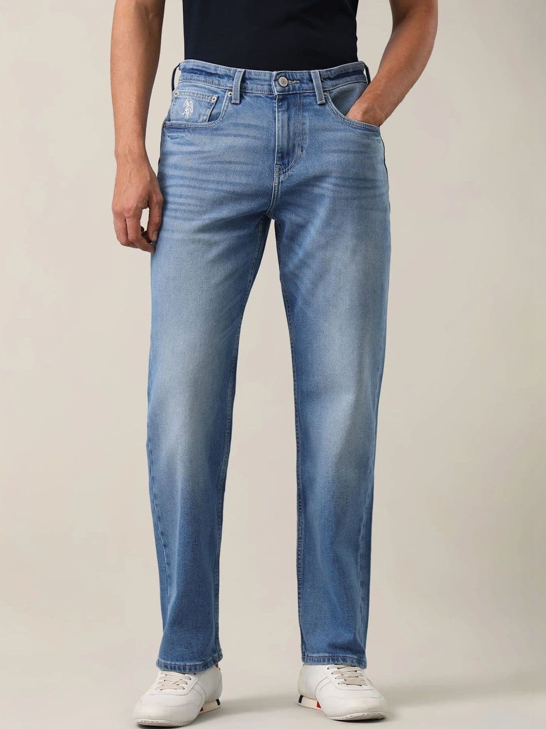 U.S. Polo Assn. Denim Co. Men Relaxed Fit Mid-Rise Jeans thumbnail 7