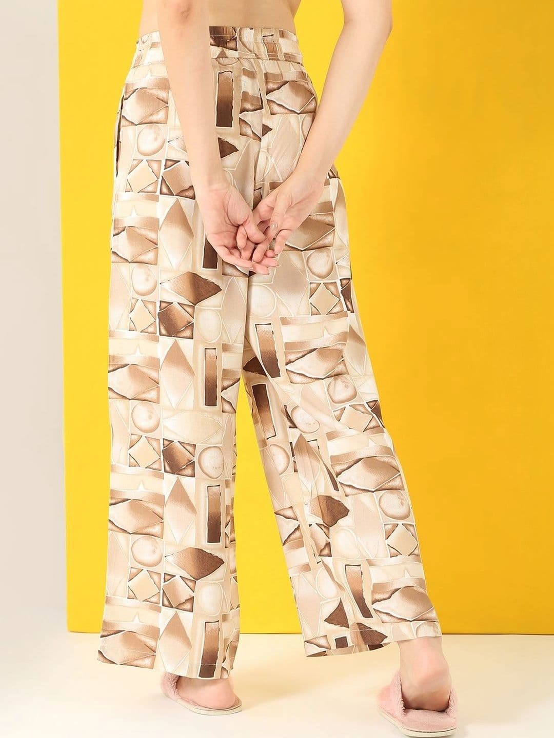 Sweet Dreams Women Printed Knitted Palazzos thumbnail 4