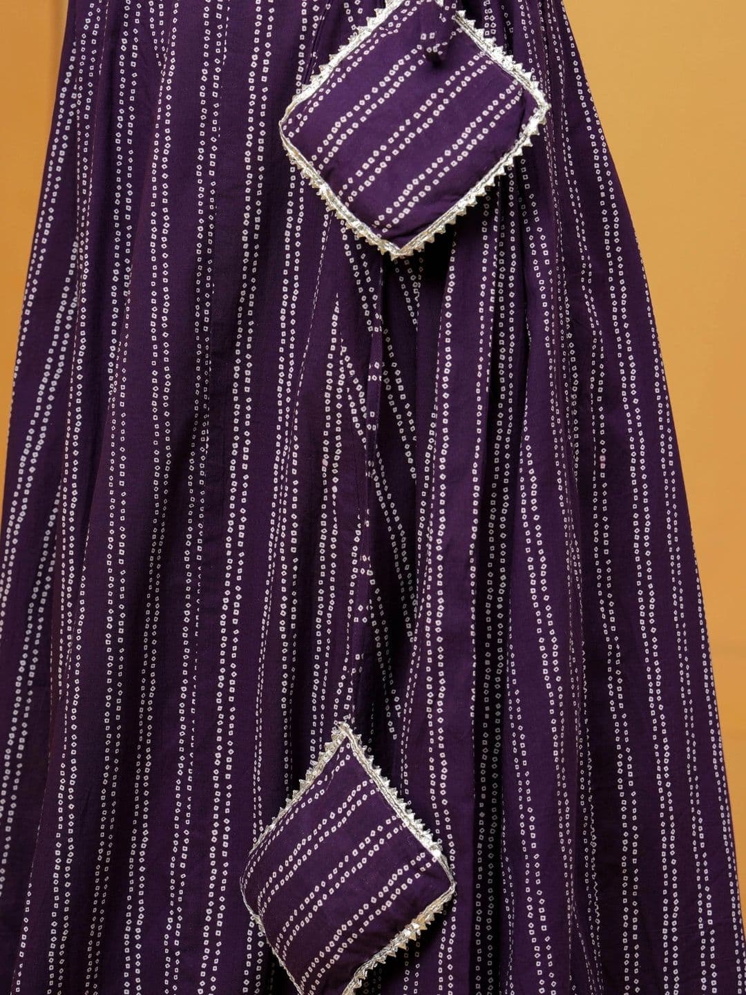 Maquien Women Cotton Cambric Abstract Maxi Flared Skirt thumbnail 4