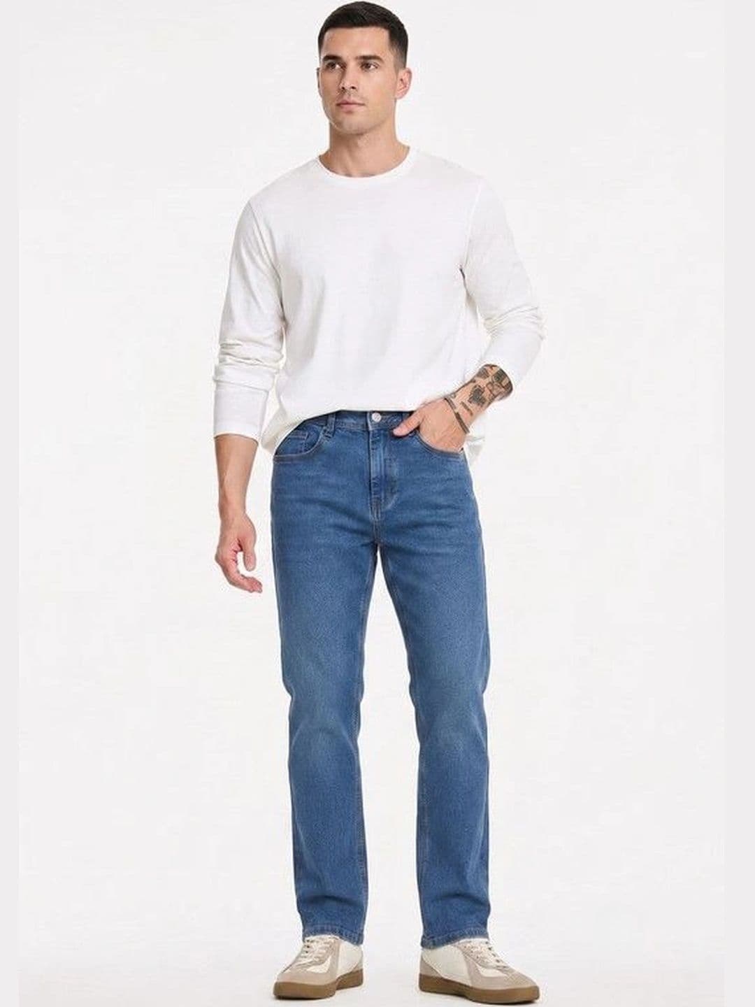 ETON VALLEY Men Regular Fit Mid-Rise Jeans thumbnail 5