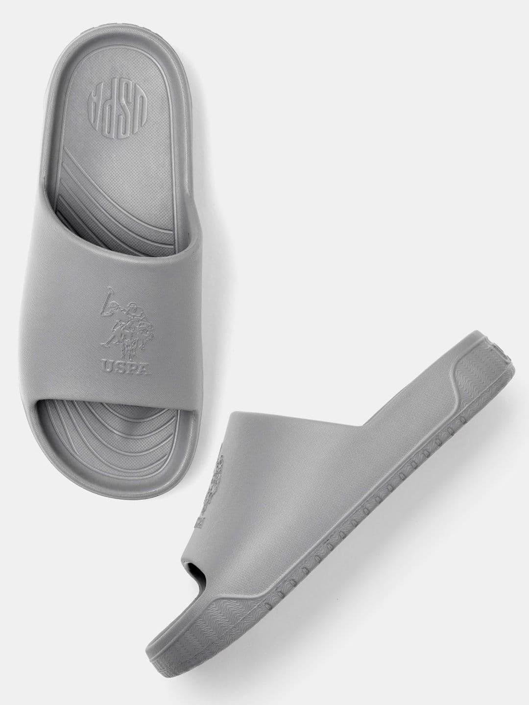 U.S. Polo Assn. Palmer Grey Cloud Sliders thumbnail 5