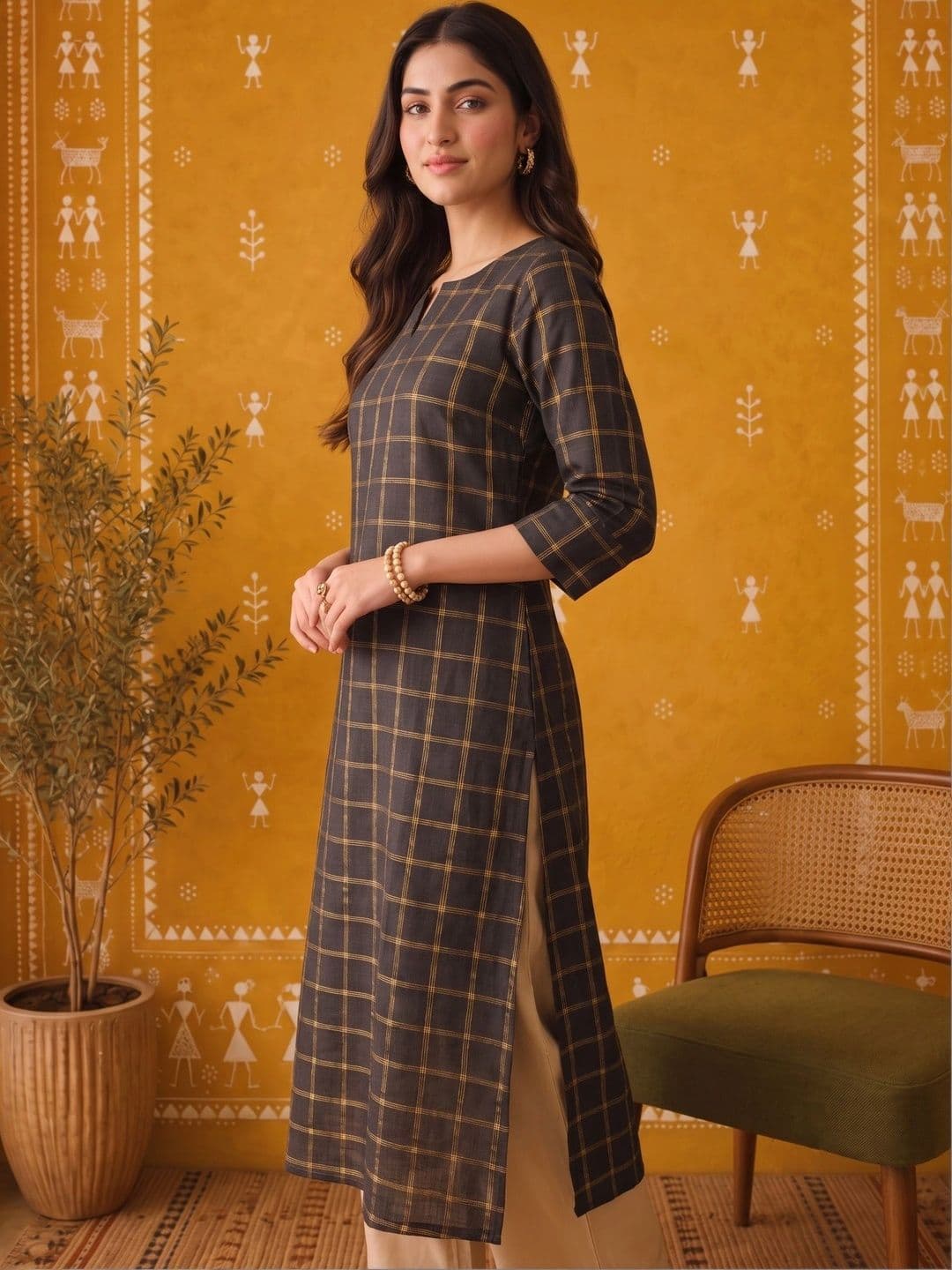 Anouk Women Handloom Kurta thumbnail 4