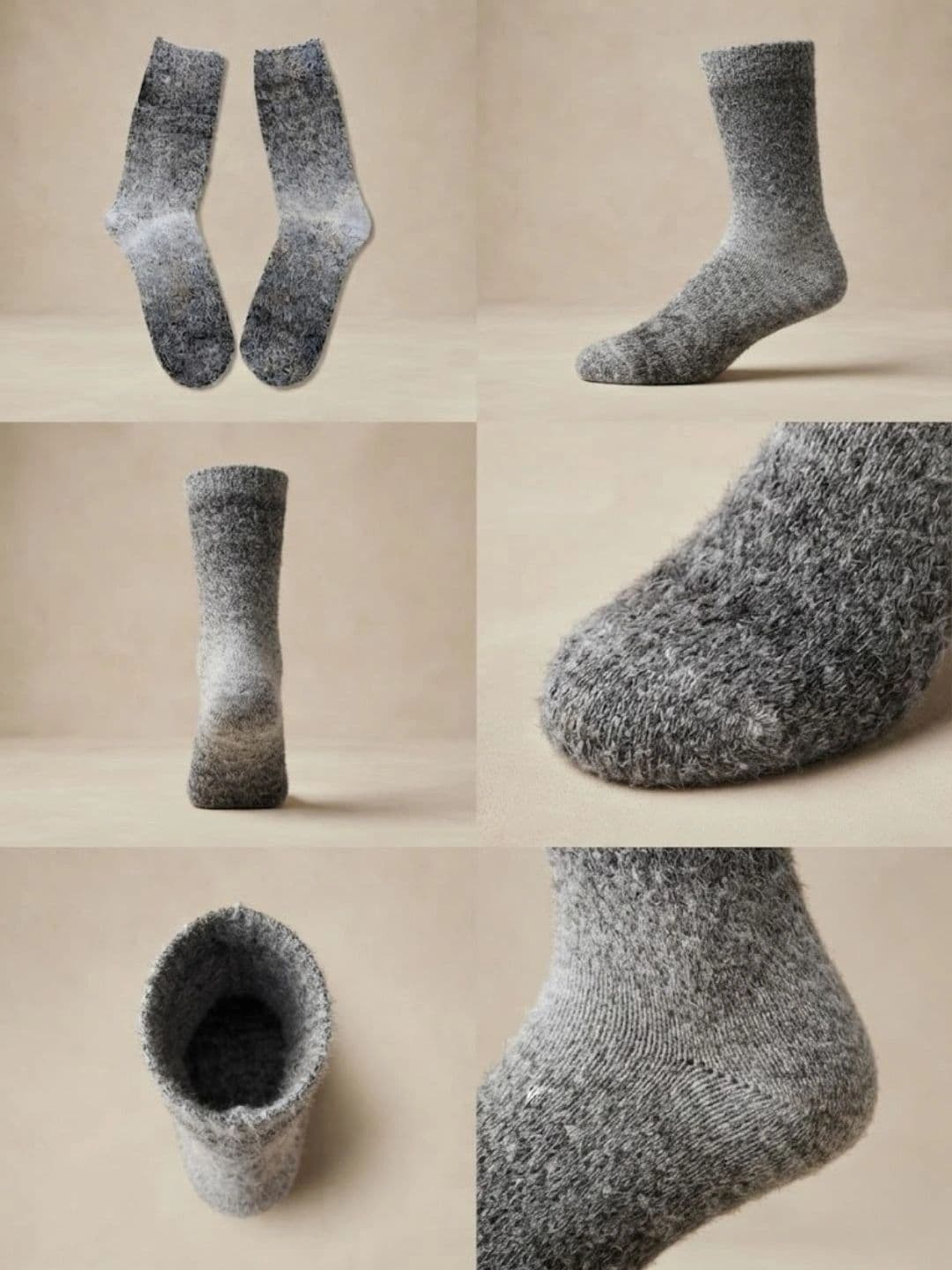 Cdeck Men Woolen Patterned Above Ankle Socks thumbnail 3