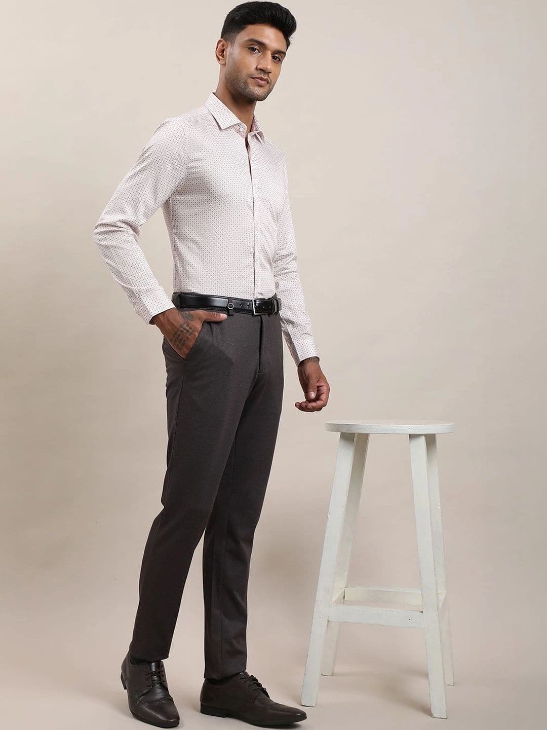 Turtle Men Standard Slim Fit Printed Formal Shirt thumbnail 5