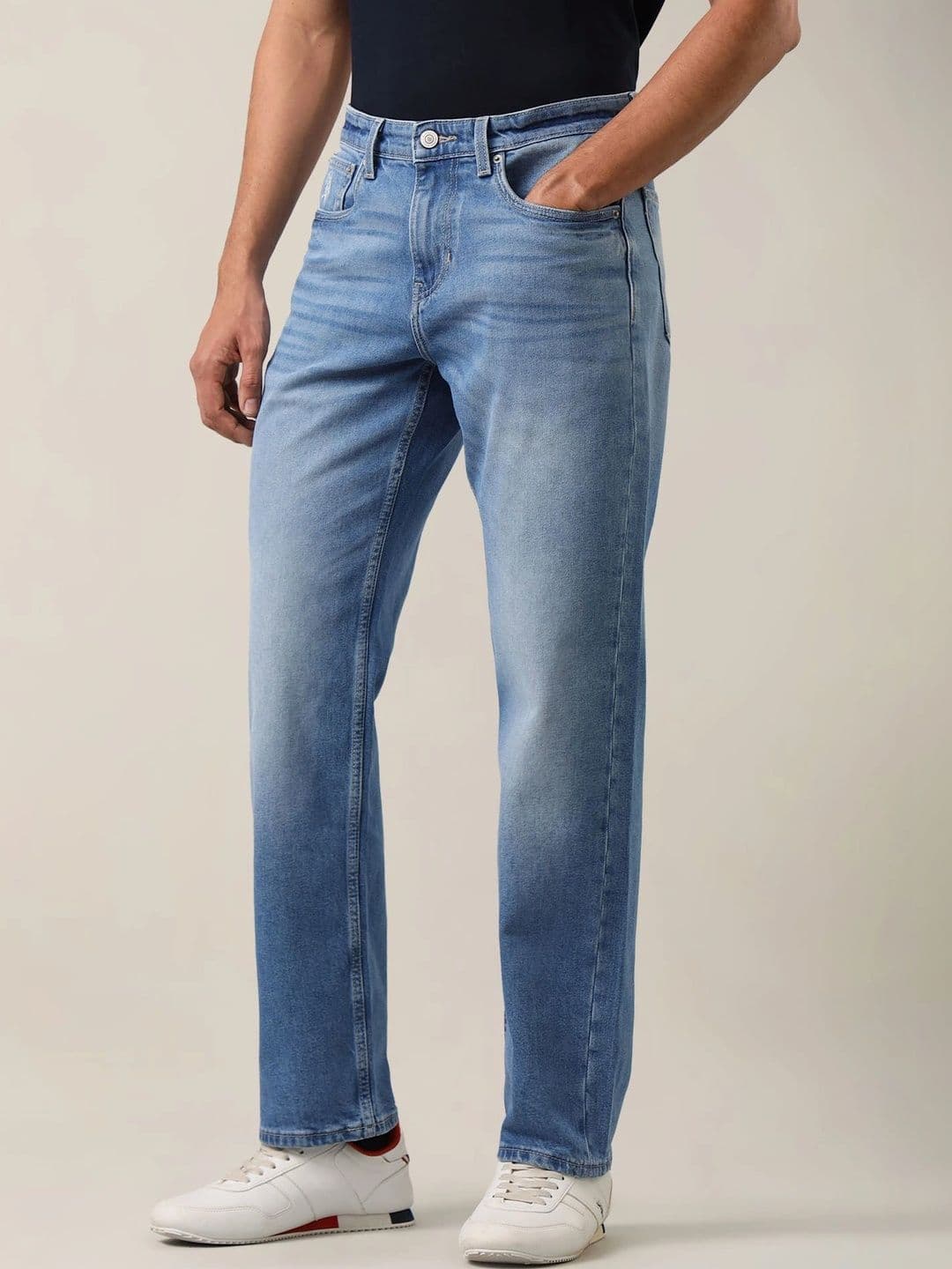 U.S. Polo Assn. Denim Co. Men Relaxed Fit Mid-Rise Jeans thumbnail 6