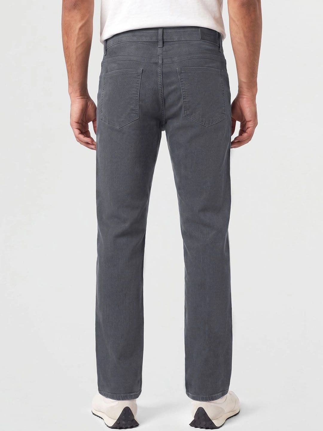 Bewakoof Men's Grey Washed Slim Straight Fit Mid-Rise Jeans thumbnail 2