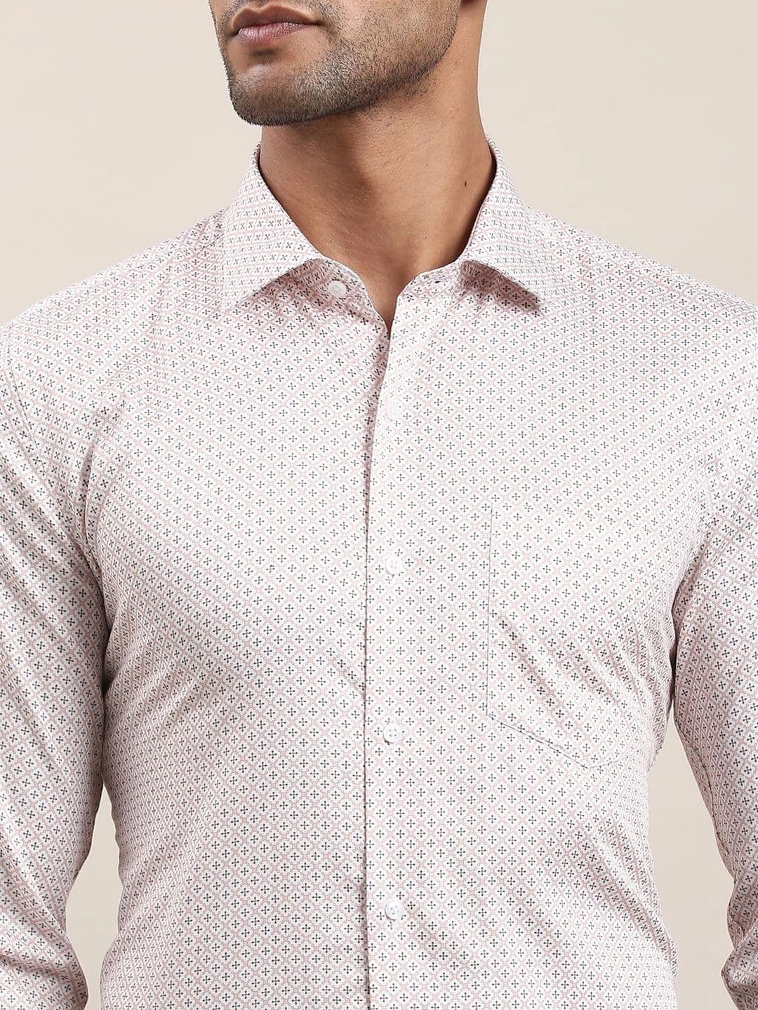 Turtle Men Standard Slim Fit Printed Formal Shirt thumbnail 2