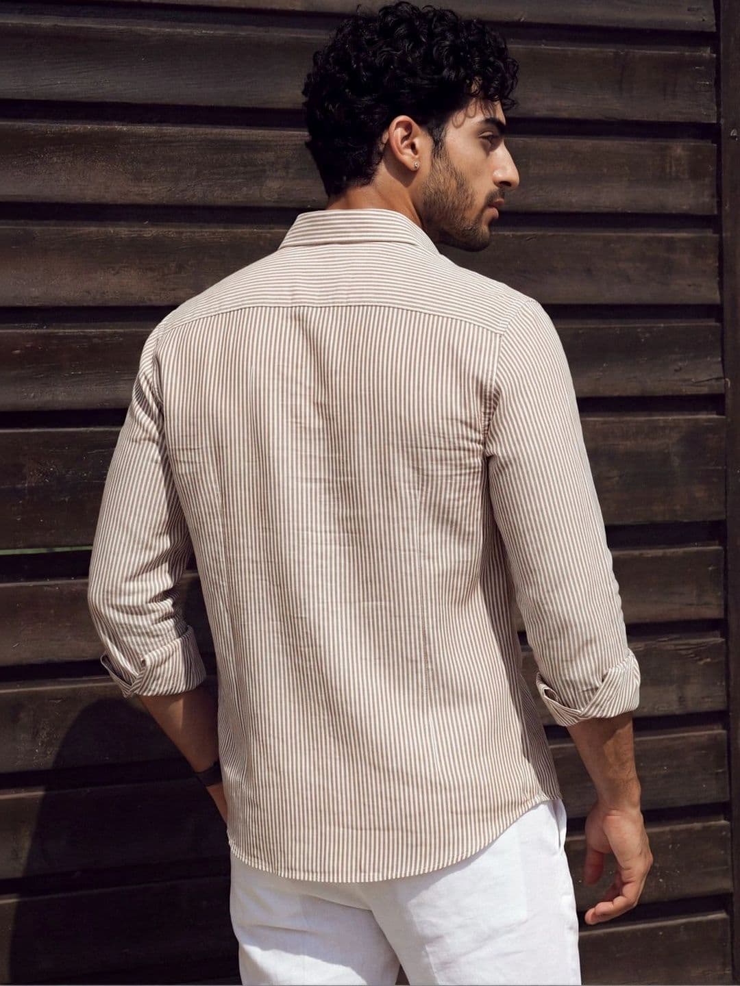 Urban Scissors Men Slim Fit Striped Casual Shirt thumbnail 3