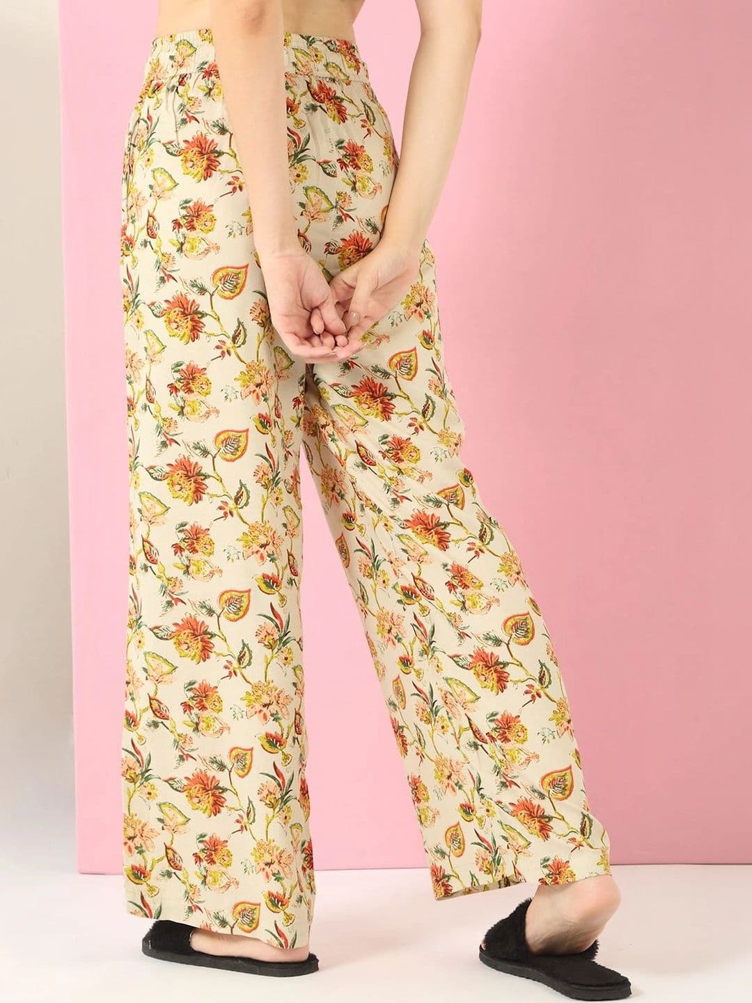 Sweet Dreams Women Floral Printed Knitted Ethnic Palazzos thumbnail 2